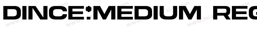 DINCE-Medium Regular字体转换